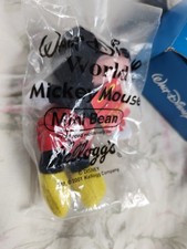 New in Box  sealed 2001 Mickey Mouse Mini Bean Walt Disney World Kellogg's