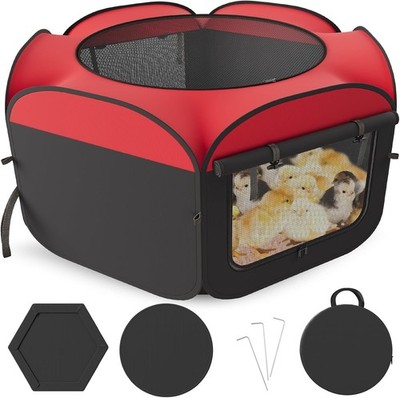 Chicken Brooder with Dual Door Collapsible Large Brooder Box for Chicks NEW
