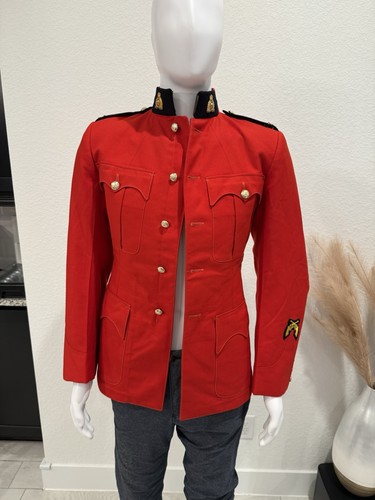 Vintage Royal Canadian Mounted Police (RCMP) Red Serge Uniform Jacket VTG