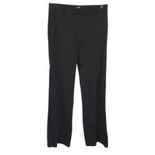 Betabrand Womens Pull On Flare Pants Trousers sz M Black Comfy Careerwear Office