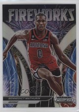 2022-23 Panini Prizm Draft Picks Fireworks Silver Bennedict Mathurin #FW-BM 12po
