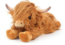 Highland Cow Weighted Stuffed Animal with Heating Pad