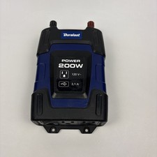 Duralast 200W Power Inverter 12V DC to 120V AC Dual USB Tested Working 70001A