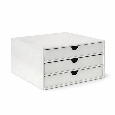 Document Organizer, 3-Drawer File Cabinet Document Storage Box, Office Deskto...