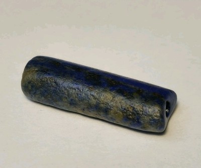 21.2mm ANCIENT RARE EGYPTIAN TABULAR LAPIS LAZULI STONE BEAD