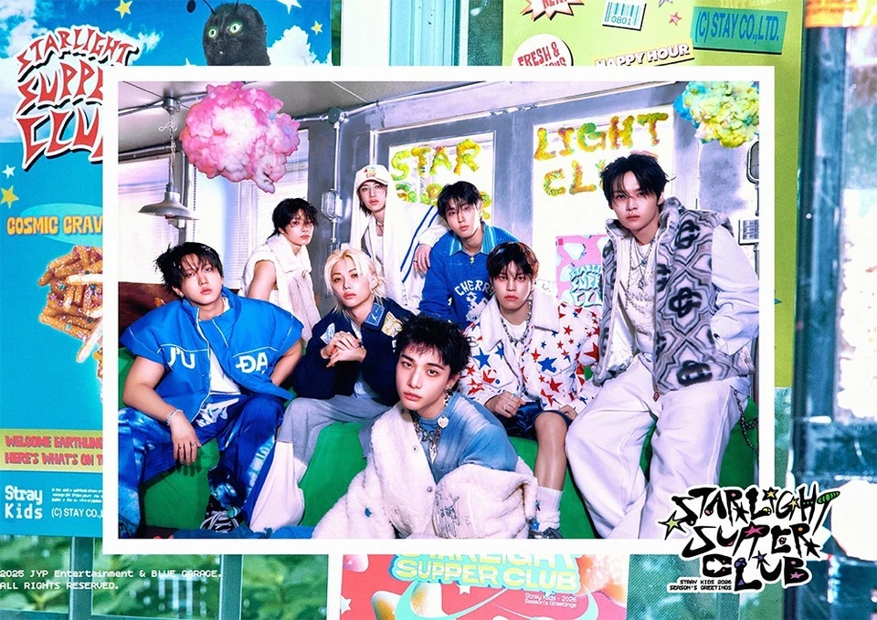 STRAY KIDS 2026 SEASON’S GREETINGS [STRAIGHT SUPPER CLUB]/Full Set+JYP POB+GIFT - Image 3 of 4