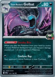 Team Rocket's Golbat 121/182 Destined Rivals
