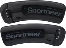 Sportneer 5lb Non-Adjustable Ankle Weights One Pair 10lbs Total