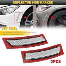 Clear Lens Side Marker Light Front Bumper Reflectors For 2012-2015 BMW F31 F30