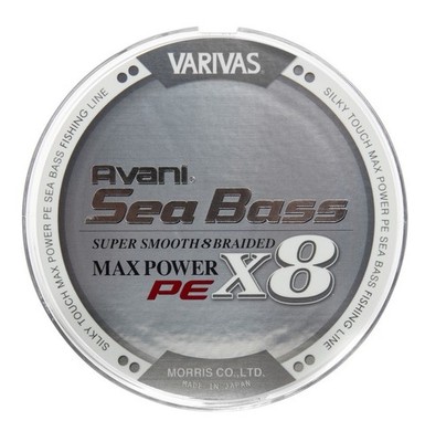 Varivas Seabass Max Power PE X8 Stealth Grey