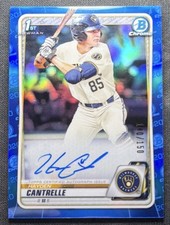 2020 Bowman Draft Autograph Blue Refractor Hayden Cantrelle  #CDA-HCA /150