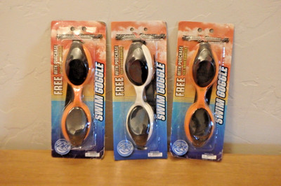 3 pair ZeroXposur Childrens Kids Boys Swim Goggles ~ NEW, UNOPENED