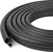 Automotive Door Weather Stripping Car Door Rubber Edge Trim Seal Strip 10Ft