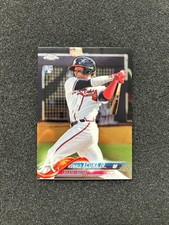 2018 Topps Chrome Ronald Acuna Jr. #193 Rookie Card Atlanta Braves. rookie card picture