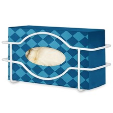 Stock Your Home White Metal Single Gloves Dispenser, Tissue Box Shelf