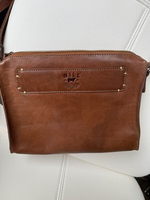Will Leather Goods Simple Vegetable-tanned Leather Crossbody Bag Brown