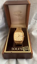 Orologio Solvil Et Titus tono oro nuovo con scatola duello inglese spagnolo weekday, 32 mm