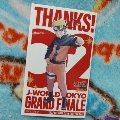 J-WORLD TOKYO Grand Finale Daily Sticker Naruto