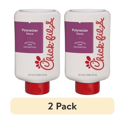 (2 pack) Chick-fil-A Polynesian Sauce, 16 fl oz Squeeze Bottle
