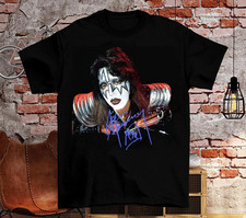 Ace Frehley FACE SIGNATURE COTTON T SHIRT Full Size S-5XL