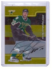 Brenden Morrow 2001-02 ITG BAP Signature Series Autograph Gold Card #9