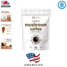 Organic Instant 10 in 1 Mushroom Coffee Powder, 28 Ounce 317 Servings Arab...