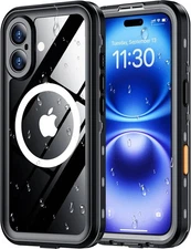 Waterproof Case For iPhone 16 Pro Max 16e 15 Shockproof MagSafe Full Cover