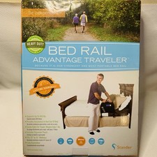 Stander Bedrail Advantage Traveler Portable Bed Rail With Storage Pouch