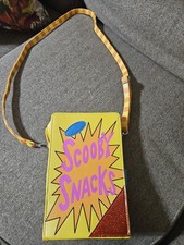 Spirit Halloween Scooby Doo Scooby Snacks Crossbody Purse Yellow Cartoon Style