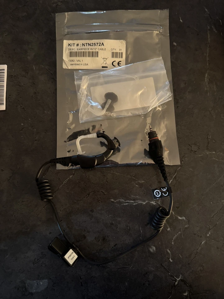 Motorola NTN2570C BLUETOOTH MISSION CRITICAL WIRELESS EARPIECE WITH 12'' CABLE - Image 3 of 3