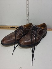 Vintage Dr Martens MADE IN ENGLAND Brogue Wingtip Shoes Brown Size 6 US T26