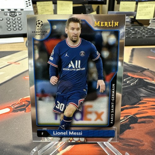 Lionel Messi 2021-22 Topps Merlin Collection Chrome UCL BASE #30 - Picture 1 of 2