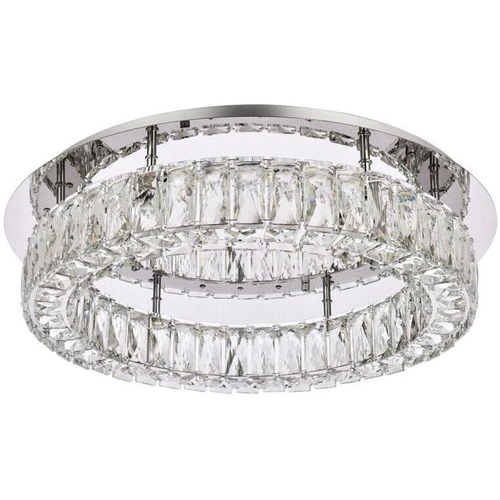 Elegant Lighting 3503F22C Monroe Flush Mount Chrome - Picture 7 of 8