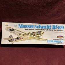 Vintage New WWII Messerschmitt BF-109 Guillow's Balsa Wood Model Airplane Kit