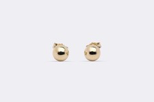 14k Yellow Gold 6mm Ball Stud Earrings 0.40g. 
