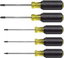Klein Tools 19555 TORX Cushion Grip Screwdriver Set, Made in USA, T15, T20, T25,