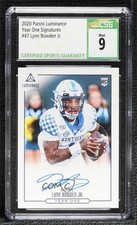 2020 Luminance Year One Signatures RPS Lynn Bowden Jr CSG 9 Mint Auto 0g6k