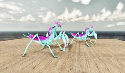 Ark Survival Ascended  - Cotton Candy CC Mantis Pair High Stat  PC/PS5/XBOX  PVE
