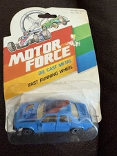 Vintage 1987 Unopened Motor Force Blue SMP Turbo #32, Car Die Cast