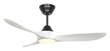 DC Fan with LED Remote Control Eco Regulator Genuine 122CM Black White