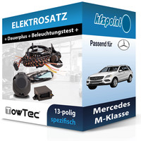 Towtec E-Satz 13Polig Fahrzeugspezifisch Passend für Mercedes M-Klasse