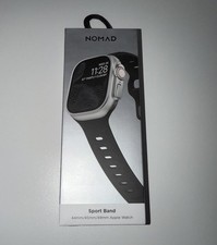 NOMAD Apple Watch Sport Strap FKM Band Black 45/49mm M/L New Authentic