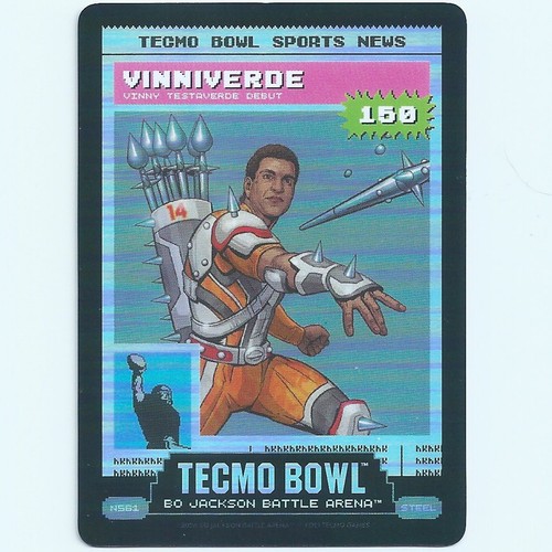 Vinny Testaverde Vinniverde 2026 Bo Battle Arena Tecmo Bowl Steel Tecmo News SP