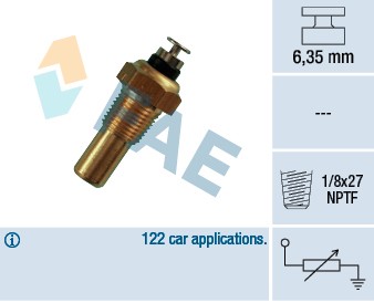 32070 FAE Sensor, coolant temperature for CHEVROLET,DAEWOO,OPEL,SAAB - Picture 1 of 1