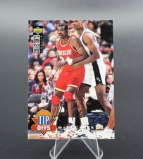 1994-95 Collector's Choice Tip Offs Hakeem Olajuwon #175 Silver Signature HOF