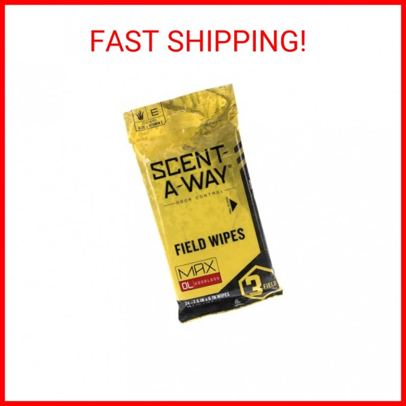 Hunters Specialties Scent-A-Way MAX Odorless Field Wipes - Scent Control Unscent - Image 2 of 2