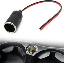 Adapter 12V/24V Car Cigarette Lighter Charger Cable Female Socket Plug Connector