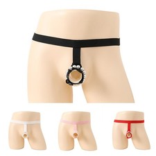 Soft Lace G String Thongs Mens Sexy Underwear Mesh Jockstrap Black M XL