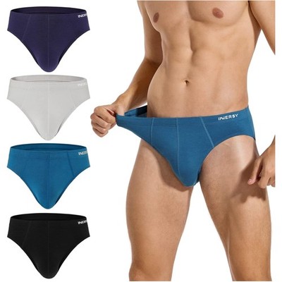 Herren Slips Unterhosen Basic Baumwolle Viskose Elastan 4er Pack