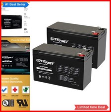 12V 9Ah Battery 2 Pack AGM Rechargeable F2 Terminals Alarm UPS Ride On Toy